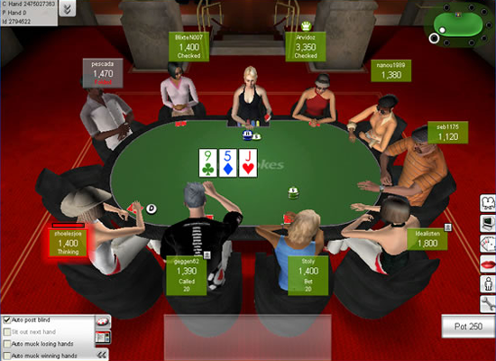 Ladbrokes Poker Screenshot Table
